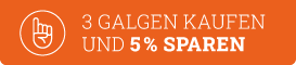 3 Galgen einer Sorte kaufen und 5 % sparen!