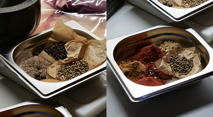 Gew&uuml;rze und Zutaten f&uuml;r Biltong