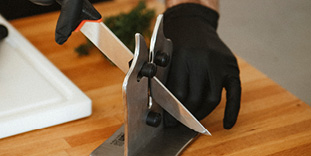 Messer richtig sch&auml;rfen