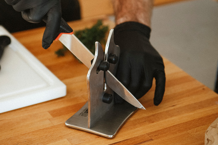 Messer richtig sch&auml;rfen