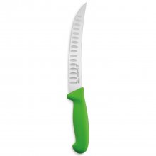 Kullenschliff Fleischermesser 20 cm (grün)
