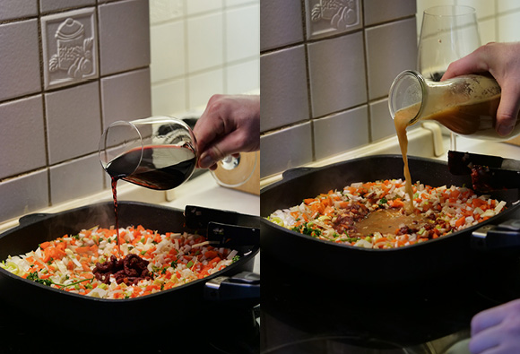 Beilagensauce für die Wildroulade