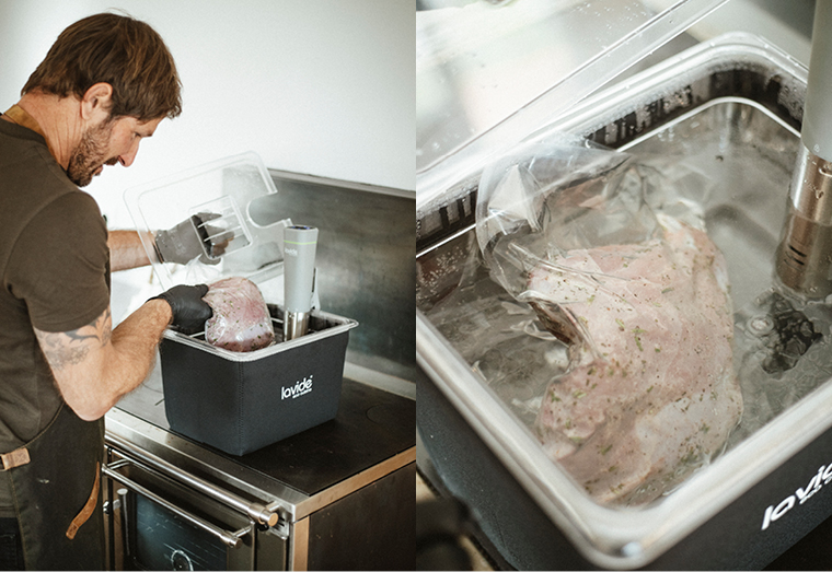 Wild sous-vide garen