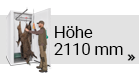 Außenhöhe 2110 cm