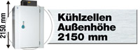 Landig Kühlzellen Außenhöhe 2150 mm