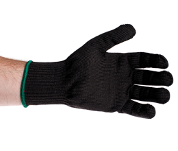 Schnittschuh Handschuh in schwarz