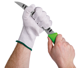 Schnittschutz Handschuh in weiss