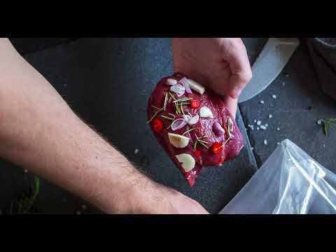 Wildfleisch sous-vide-gegart